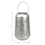 Silver Geometric Outdoor Lantern, 7"