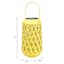 Yellow Geometric Cutout Outdoor Lantern, 7"