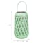 Green Geometric Cutout Outdoor Lantern, 7"