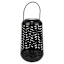 Black Geometric Cutout Outdoor Lantern, 7"