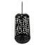 Black Geometric Cutout Outdoor Lantern, 7"