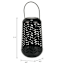 Black Geometric Cutout Outdoor Lantern, 7"