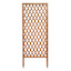 Natural Wooden Diamond Patterned Garden Trellis, 60"