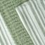 Set of 3 Green Lakewood Reverse Terry Cotton Kitchen Towels