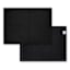 Set of 2 Black Waffle Cotton Drying Mat