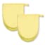 Set of 2 Yellow Silicone Mini Mitts