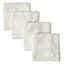 Set of 4 White Scrubber Dish Cloths