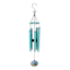 Light Green Metal Wind Chime, 28"