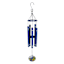 Dark Blue Metal Wind Chime, 28"