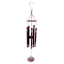 Red Metal Wind Chime, 28"