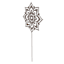 Found & Fable Metal Medallion Plant Yard Pick, 12"