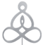 Found & Fable Silver Metal Meditation Yard Pick, 12"