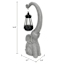 Grey Solar Elephant Outdoor Garden Statue, 15"