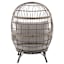 Paloma Taupe Wicker with Sand Cushions Oversized Patio Egg Chair