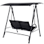 2-Person Sling Patio Swing, Black