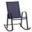 Stackable Sling Patio Rocking Chair, Navy Blue