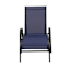 Stacking Chaise Sling Patio Chair, Navy Blue