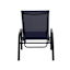 Stacking Chaise Sling Patio Chair, Navy Blue