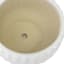 Indoor White Geometric Planter with Saucer, Medium