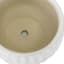 Indoor White Geometric Planter with Saucer, Small