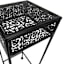 Black Metal Square Plant Stand, Large