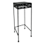 Black Metal Square Plant Stand, Medium