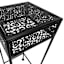 Black Metal Square Plant Stand, Medium
