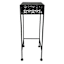 Black Metal Square Plant Stand, Small