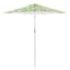 Teal & Lemon Crank & Tilt Round Patio Umbrella, 7.5'