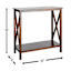 Alexander Wooden Console Table, Walnut Finish