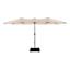 Steel Triple Vent Market Patio Umbrella, 15'