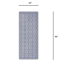 Providence Light Blue Trellis Printed Kitchen Runner, 24x60