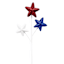 Patriotic Glitter Stars Stem Pick, 16.5"