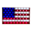 Homespun Patriotic LED Flag, 24"