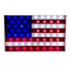 Homespun Patriotic LED Flag, 24"