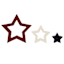 Homespun Patriotic Star Decor Set, 6"
