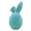 Bunny Brights Blue Flocked Bunny Head, 16"