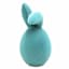 Bunny Brights Blue Flocked Bunny Head, 16"
