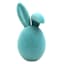 Bunny Brights Blue Flocked Bunny Head, 16"