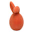 Bunny Brights Orange Flocked Easter Bunny Head, 16"