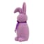 Bunny Brights Purple Flocked Standing Bunny, 16"