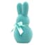 Bunny Brights Blue Flocked Bunny, 5.5"