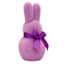 Bunny Brights Purple Flocked Easter Bunny, 5.5"