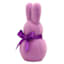 Bunny Brights Purple Flocked Easter Bunny, 5.5"