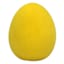 Bunny Brights Yellow Flocked Egg, 5.5"
