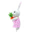 Homespun Easter Pink Bunny Pick, 12"