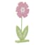 Homespun Easter Pink Flower Decor, 12"