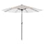 Found & Fable Tonal Talia Leaf Crank & Tilt Round Patio Umbrella, 9'
