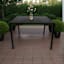 Grammercy Square Patio Dining Table, Black