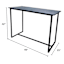 Grammercy Patio Bar Table, Black